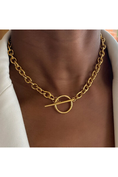 Choice yd2006-2 2023 New Fashion Gold Color Chunky Chain Necklace for Women S...