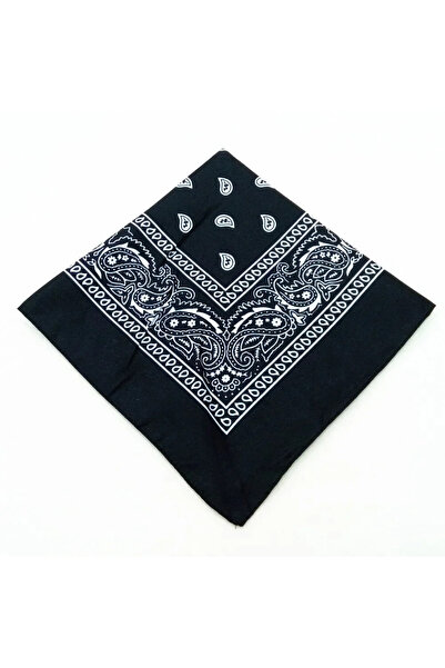 Choice 55X55 cm Black 1/4/8pcs Fashion Hip Hop 100% Cotton Bandana Square Sca...