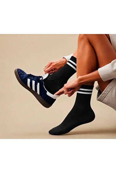 Eser Çorap Șosete sport din bumbac unisex pentru femei, 6 perechi, mărime sta...