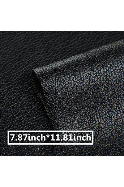 Choice Black 20X30cm Repair Patches Self-Adhesive Leather PU Leather Fabric S...