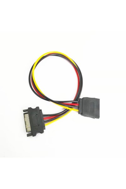 Choice كابل SATA 15 سنًا كما في الصورة، سلك تمديد من الذكور إلى الإناث بطول 5...