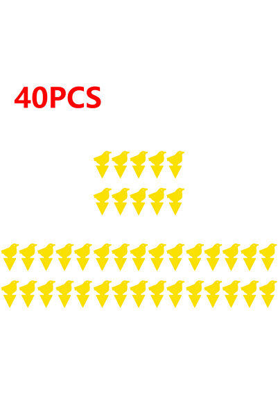 Choice10 40pcs Birds 10-40Pcs Sticky Traps Fruit Fly Trap Yellow Sticky Bug T...