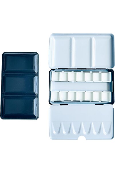 Choice Black Empty Watercolor Palette Metal Empty Watercolor Tin Palette Pain...