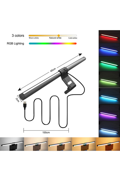 Choice1 40cm With RGB RGB Light LED Monitor Light Bar Computer Screen Hanging...