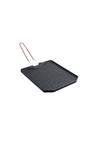 Choice black Outdoor camping barbecue pan Household non-stick frying pan Cass...