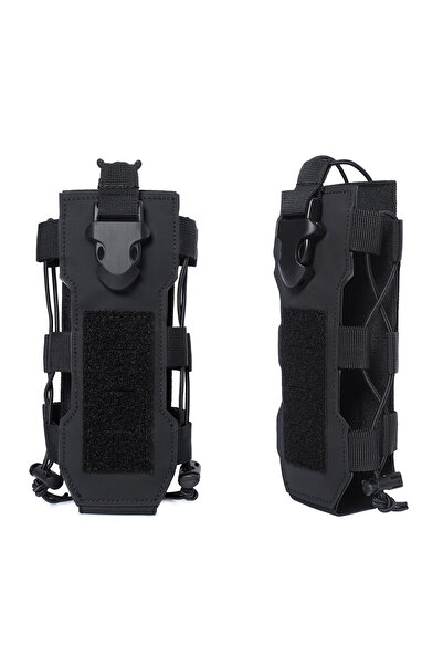 Choice Black Laser Cut Design Molle Adjustable Water Bottle Holder 40 oz Tact...