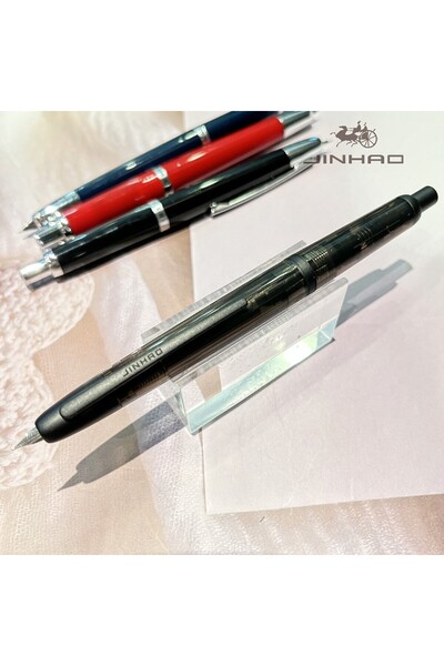Choice1 EF Matte Black Jinhao 20 Press Retractable Fountain Pen EF/F Nib with...