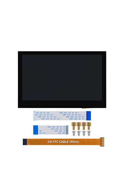 Choice1 For Pi 5 Raspberry Pi 4.3 Inch DSI Touch Screen 800x480 IPS LCD Modul...