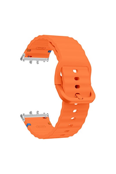 Choice6 for Galaxy Fit 3 OrangeS Silicone Sport Strap for Fit 3 Band Smartwat...