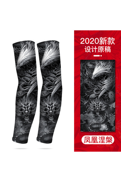 Choice One Size phoenix Summer Tattoo Sleeves Ice Silk Golf Sports Sun-proof ...