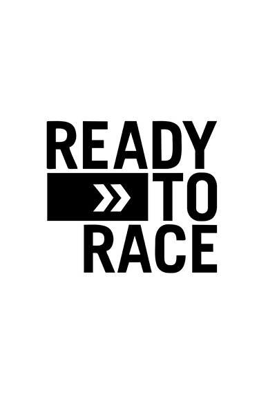 Choice10 9X8.2CM black 2PCS READY TO RACE Logo Motorcycle Stickers Waterproof...