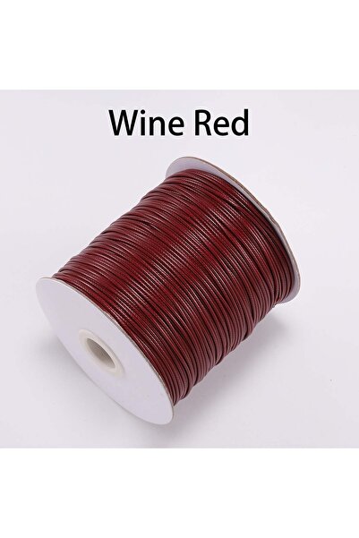Choice 1.5mm (10Meters) Wine Red 10m/lot Korean Waxed Cotton Cord Waxed Threa...