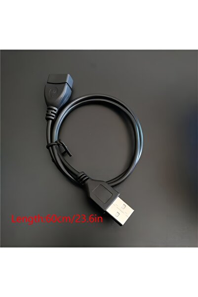 Choice4 60cm 23inch 1pc 3.3ft USB 2.0 A Male to A Female Data Sync Black Char...