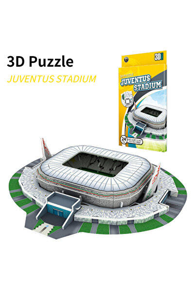 Choice12 Juventus Stadium DIY Paper 3D Soccer Stadium Puzzle Construction Puz...