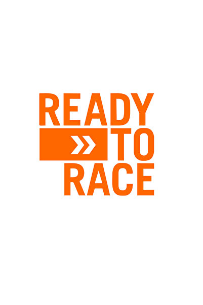 Choice4 15X13CM Orange 2PCS READY TO RACE Logo Motorcycle Stickers Waterproof...