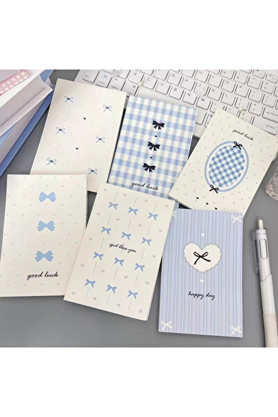 Choice 1book-Random Color 50Pages/book Blue Bow A7 Notepad，Portable Memo Pad ...