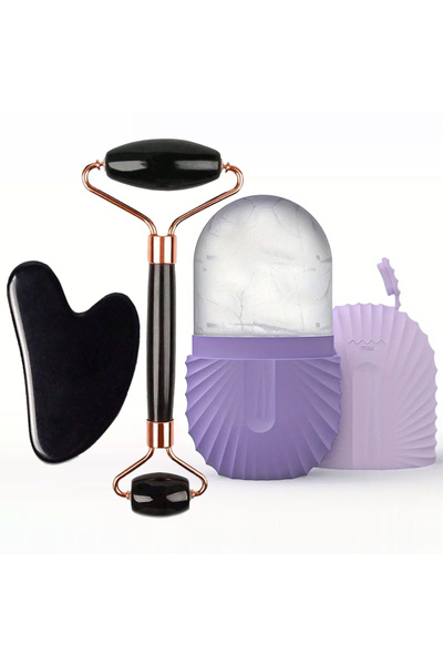 Choice DUTRIEUX 3pcs set-Purple 1/2/3pcs Ice Face Roller Facial Skincare Ice ...