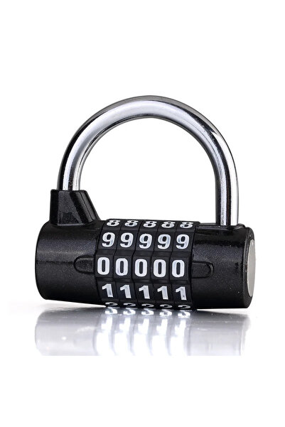 Choice1 black 5 Digital Password Zinc Alloy Combination Door Lock Anti Theft ...