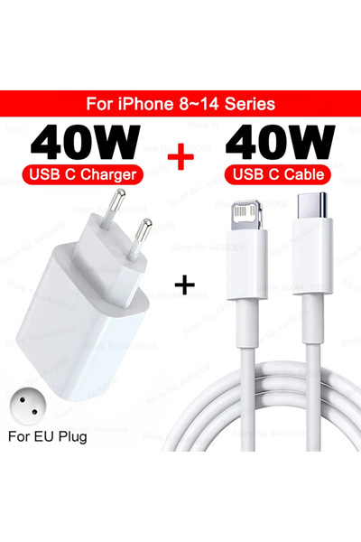 Choice EU 40W (8-14 Serie) 40W For iPhone Charger USB Type C Fast Charger For...