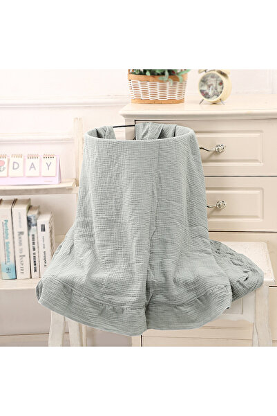 Choice 80x65 cm green 100% Cotton Baby Wrap Gauze Ruffle Baby Blanket Newborn...