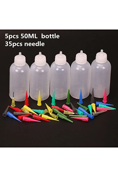 Choice 5pcs set 50cc Pottery Mud Painting Bottle Squeeze Mud Bottle Multi-nee...