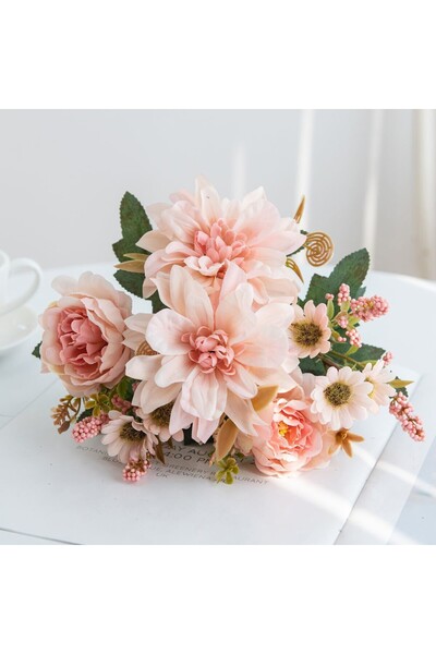 Choice5 1PC color 2 1PcArtificial Flowers Silk Dahlia Roses Daisy Festival Ho...