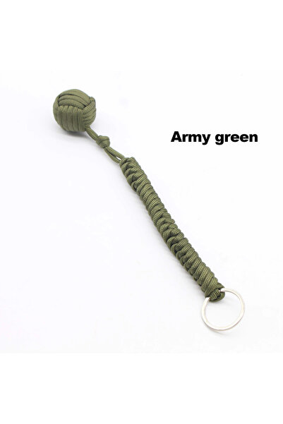 Choice Army green Outdoor Safety Protection Black Monkey Fist Steel Ball Girl...