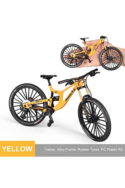 Choice8 29-yellow 1:6 Scale Alloy Mountain Bike Model Realistic Gear Toy with...