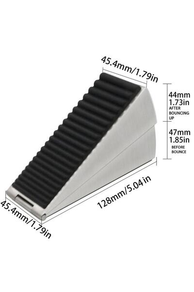 Choice A Heavy Duty Door Stopper Height Adjustable Spring Loaded Wedge Door R...