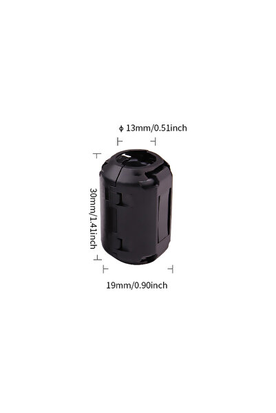 Choice1 قطعة واحدة 13 مم 1Pcs/4Pcs مشبك حلقي من الفريت لمرشح الضوضاء EMI RFI ...