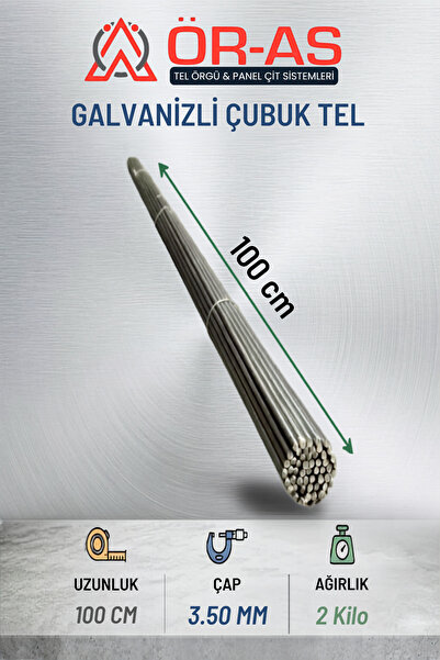 ÖR-AS TEL ÖRGÜ & PANEL ÇİT SİSTEMLERİ Çubuk Tel Galvanizli 3,50 Mm X 2- Kg X ...