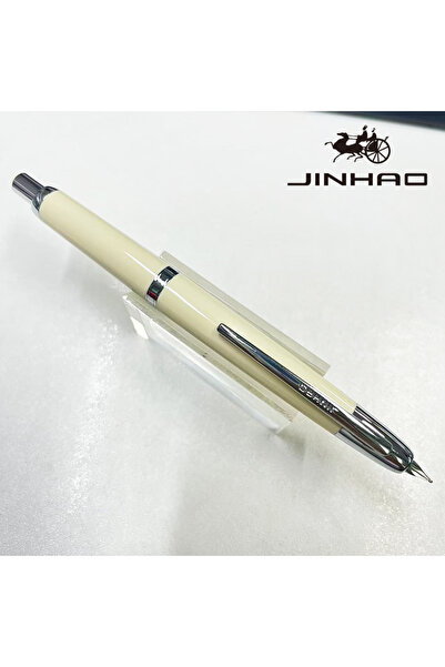 Choice11 F white S clip Jinhao 20 Press Retractable Fountain Pen EF/F Nib wit...