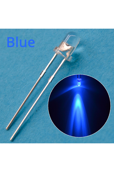 Choice 100PCS Blue 100/1000Pcs F3 3mm Round LED Assortment Kit Ultra Super Br...