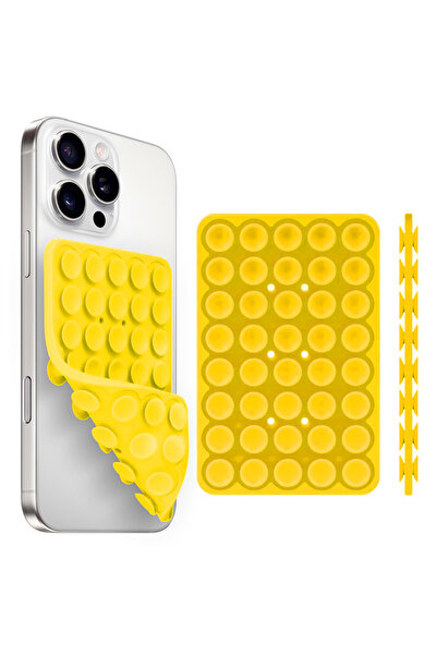 Choice Yellow Silicone Suction Cup Phone Holde Multifunctional Fixed Anti-sli...