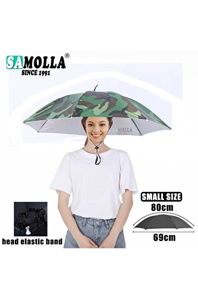 Choice small c Rain Umbrella Hat Foldable Sun Shade Waterproof Fishing Headwe...