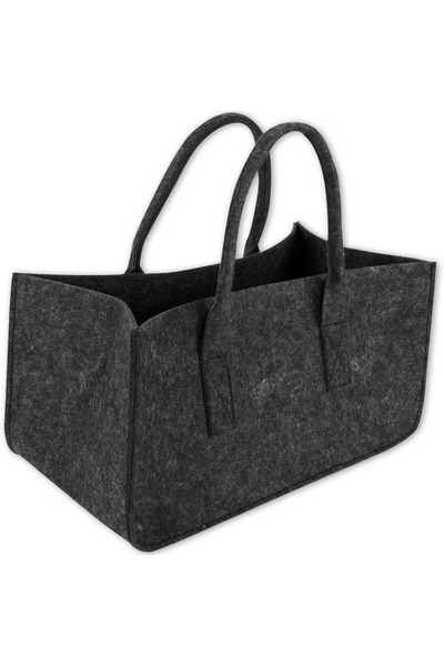 Choice 50x25x25cm Black Durable Non-woven Wood Fire Storage Bag Organizer Fel...
