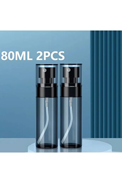choice2 80ml 2pcs 2 Pieces of 30/60/80/100/120ml Spray Bottles, Black Plastic...