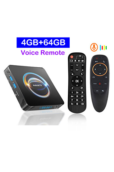 Choice29 EU Plug 4G 64G Voice Remote Smart TV Box Android 16 2026 X66 8K RK35...