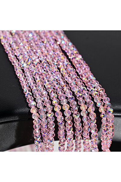 Choice38 4mm100pcs 46 100Pcs 4MM Artificial Crystal Glass Beads Flat Round Cl...