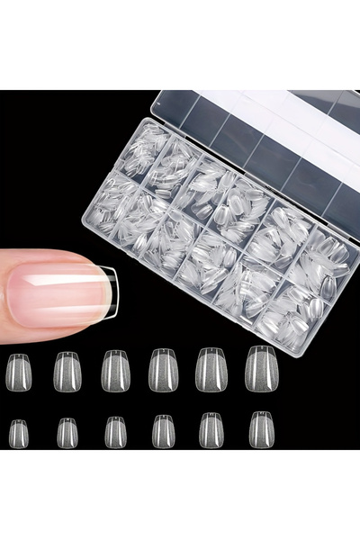 Choice N309-600-2 600 Pieces of Fake Nail Tips, Matte and Semi-Matte Effect, ...