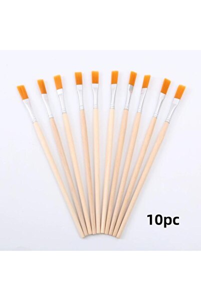 Choice8 A 10Pcs DIY Paint Brush Set 10/50/100Pcs Nylon Hair Flat/Tip Brushes ...