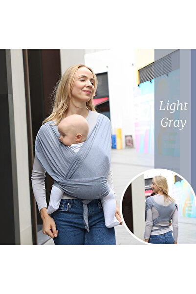 Choice1 Light grey PANGDUBE 1pc Baby Wrap Sling Cotton Carrier for Baby 0-36 ...