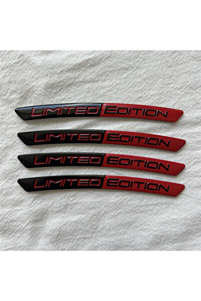 Choice black red 4pcs/Set Limited Edition Car Wheel Hub Stickers Aluminum Car...
