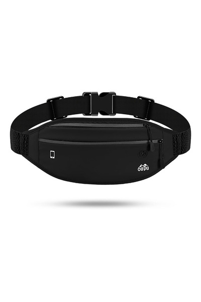 Choice Black LOOGDEEL Fanny Pack Sports Mobile Phone Key Double Zipper Mini B...