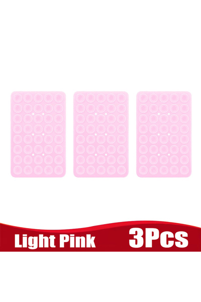 Choice Light Pink 3Pcs Silicone Suction Cup Phone Holde Multifunctional Fixed...
