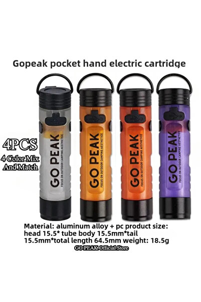 Choice 4 قطع من كشافات الجيب LED GO PEAK ذات الألوان الأربعة المختلطة، قابلة ...