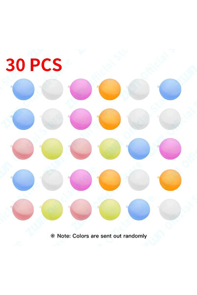Choice6 30pcs-color random Reusable Water Balloons Toys Quick Fill Sealing Wa...