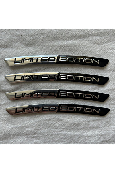 choice2 silver black 4pcs/Set Limited Edition Car Wheel Hub Stickers Aluminum...