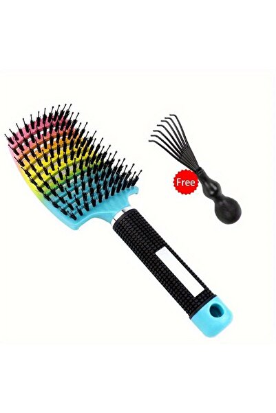 Choice Mixed Color Set Hair Brush Detangling Hairbrush Bristle&Nylon Women's ...