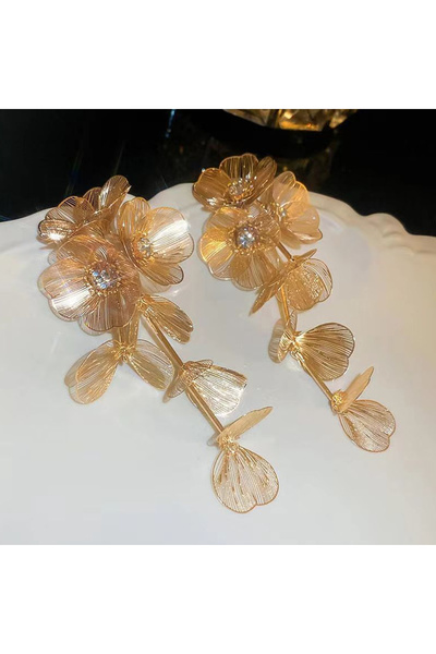 Choice1 23119 1 Vintage Long Tassel Flower Earrings Women Personality Accesso...